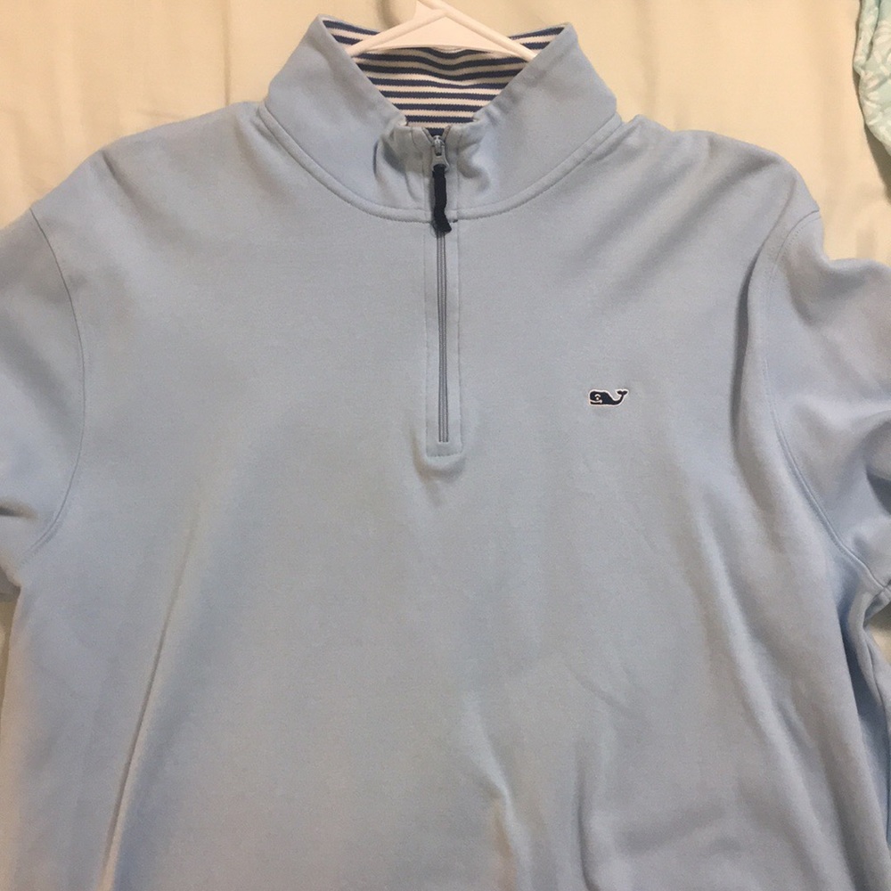 Vineyard Vines Light Blue Quarter Zip